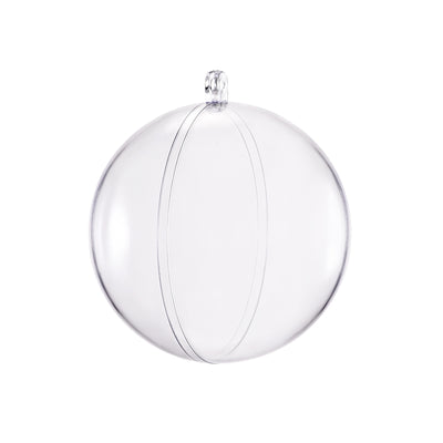 Harfington Uxcell 24pcs 2 3/8-inch(60mm) Clear Plastic Ornaments Ball
