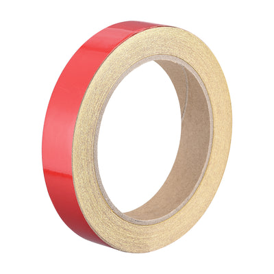 Harfington Uxcell Reflective Tape Red, 20mm x 25m, Outdoor Waterproof Warning Tape For Bikes, RV, and Boat Striping Marking