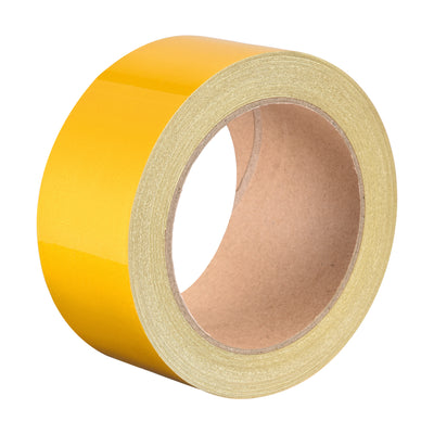 Harfington Uxcell Reflective Tape Yellow,  50mm x 25m, Outdoor Waterproof Warning Tape For Bikes, RV, and Boat Striping Marking