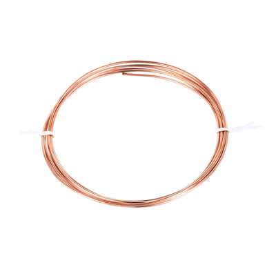 Harfington Uxcell Refrigeration Tubing 1.8mm OD 0.8mm ID 6.5Ft Length Copper Tubing Coil