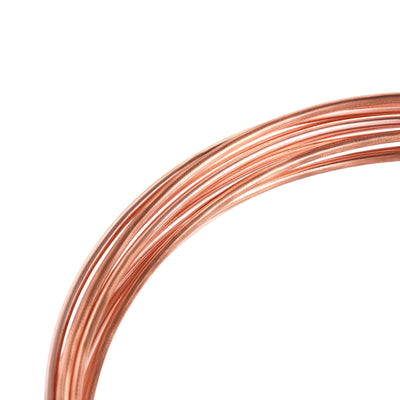Harfington Uxcell Refrigeration Tubing 1.8mm OD 0.8mm ID 9.8Ft Length Copper Tubing Coil