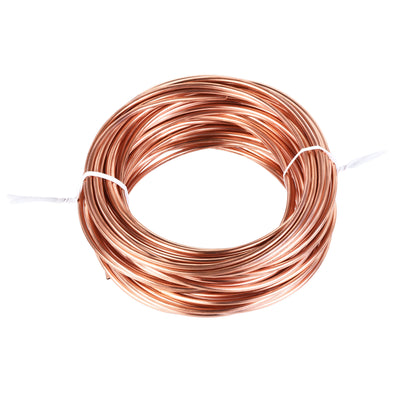 Harfington Uxcell Refrigeration Tubing 3mm OD x 2mm ID x 49Ft Length Copper Tubing Coil