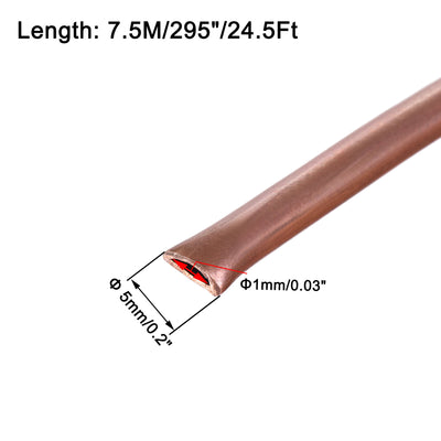 Harfington Uxcell Refrigeration Tubing Copper Tubing Coil for Refrigerator HVAC
