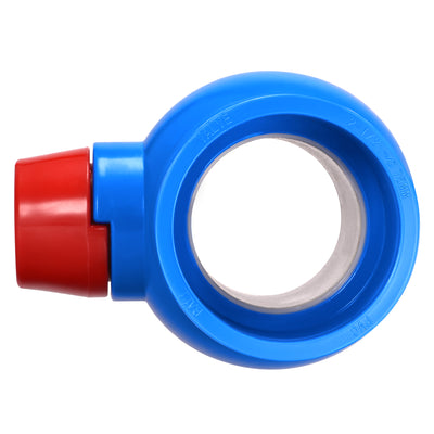 Harfington Uxcell Ball Valve, 2-1/2" Slip PVC Socket End Valve for Aquarium Setup, Sump Pump, Pool, Garden Sprinkler Blue Red