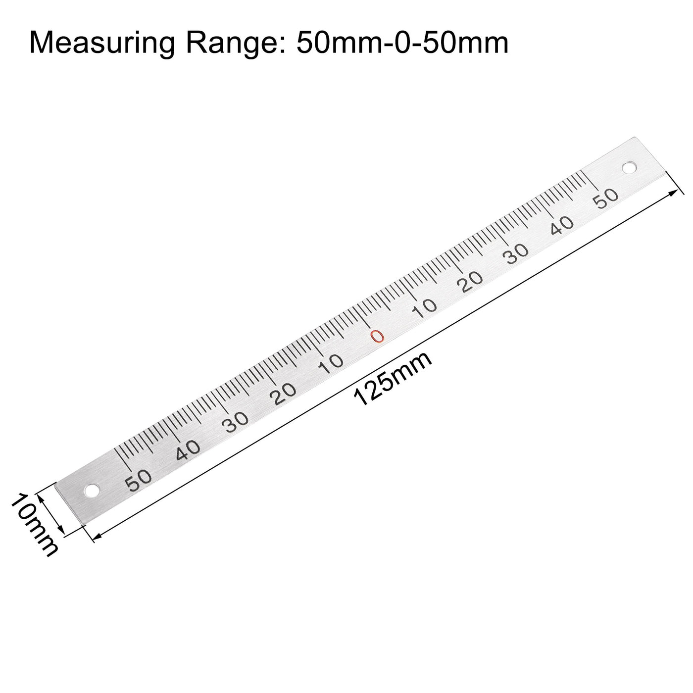 Center Finding Ruler 50mm-0-50mm Table Sticky Adhesive Tape Measure ...