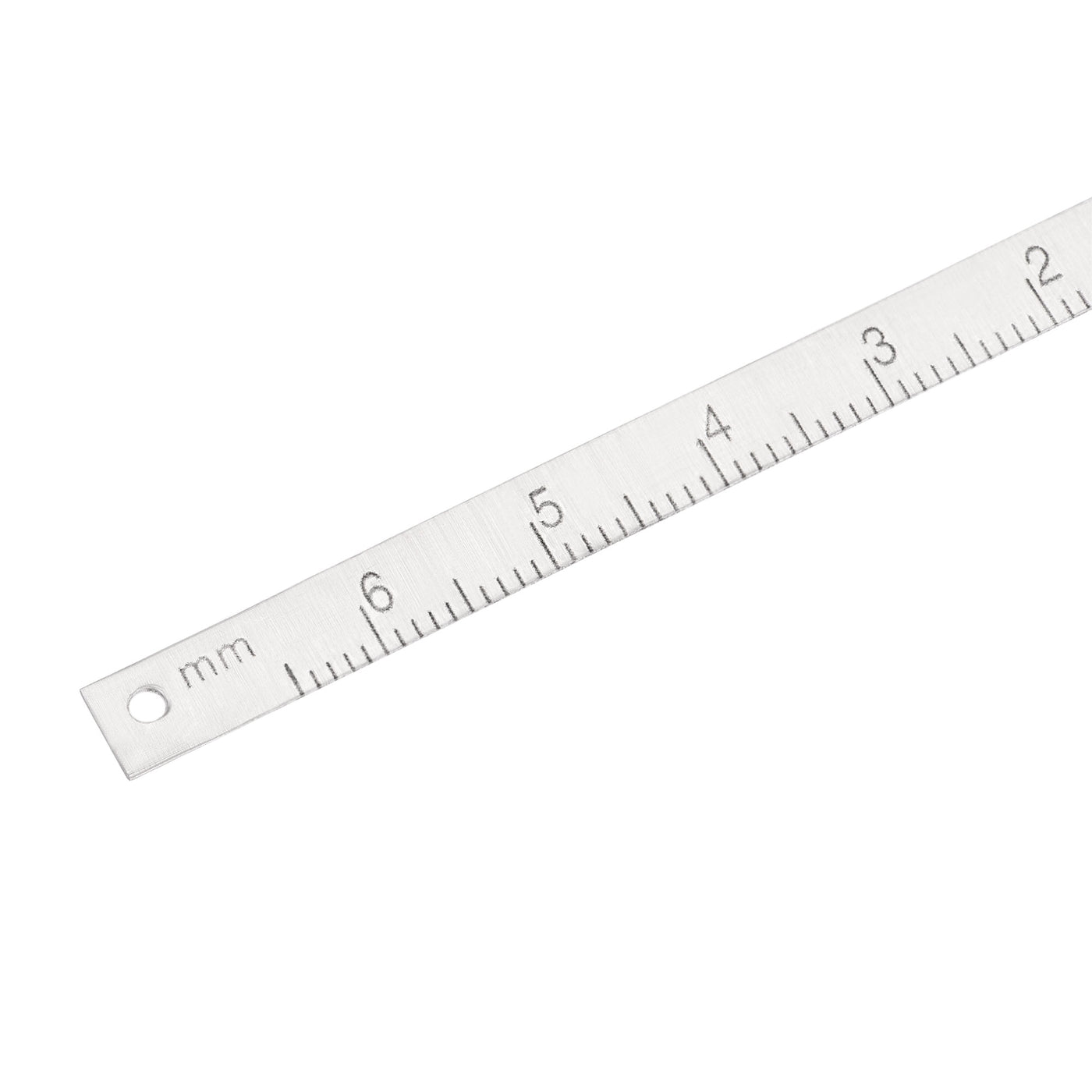 uxcell Uxcell Center Finding Ruler 65mm-0-65mm Table Sticky Adhesive Tape Measure, Aluminum Track Ruler with Holes, (from the middle).