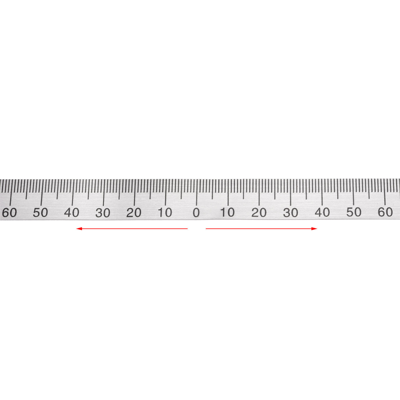 Center Finding Ruler 65mm-0-65mm Table Sticky Adhesive Tape