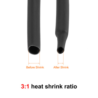 Harfington Uxcell 650pcs 3:1 Adhesive Heat Shrink Tubing Kit, Heat Shrink Tubes Wire Wrap 11 Sizes