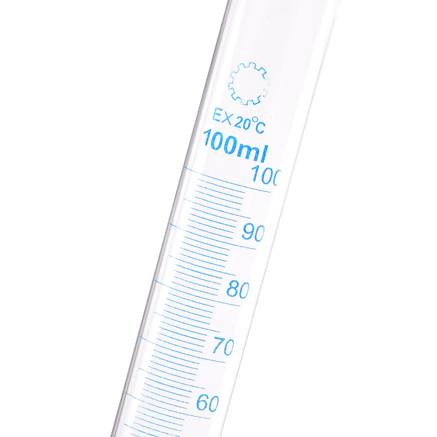 uxcell Uxcell Borosilicate Glass Graduated Cylinder, 100ml Measuring Cylinder, Hex Base 2Pcs