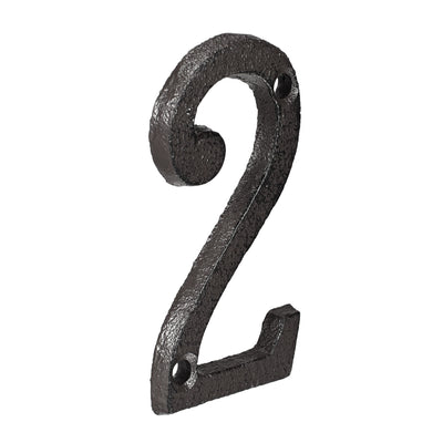 Harfington Uxcell House Number, 3 Inch Cast Iron Number 1 for Home Hotel Mailbox Address Sign