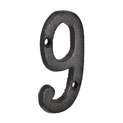 Harfington Uxcell House Number, 3 Inch Cast Iron Number 1 for Home Hotel Mailbox Address Sign
