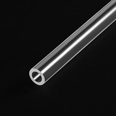 Harfington Uxcell Clear Rigid Acrylic Pipe 7.6mm ID x 10mm OD x 610mm, 1.2mm Wall Round Tube