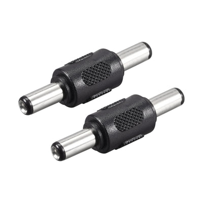 Harfington Uxcell 5.5mm x 2.1mm Male to Male DC Power Jack Adapter Barrel Connector for CCTV Camera 2pcs