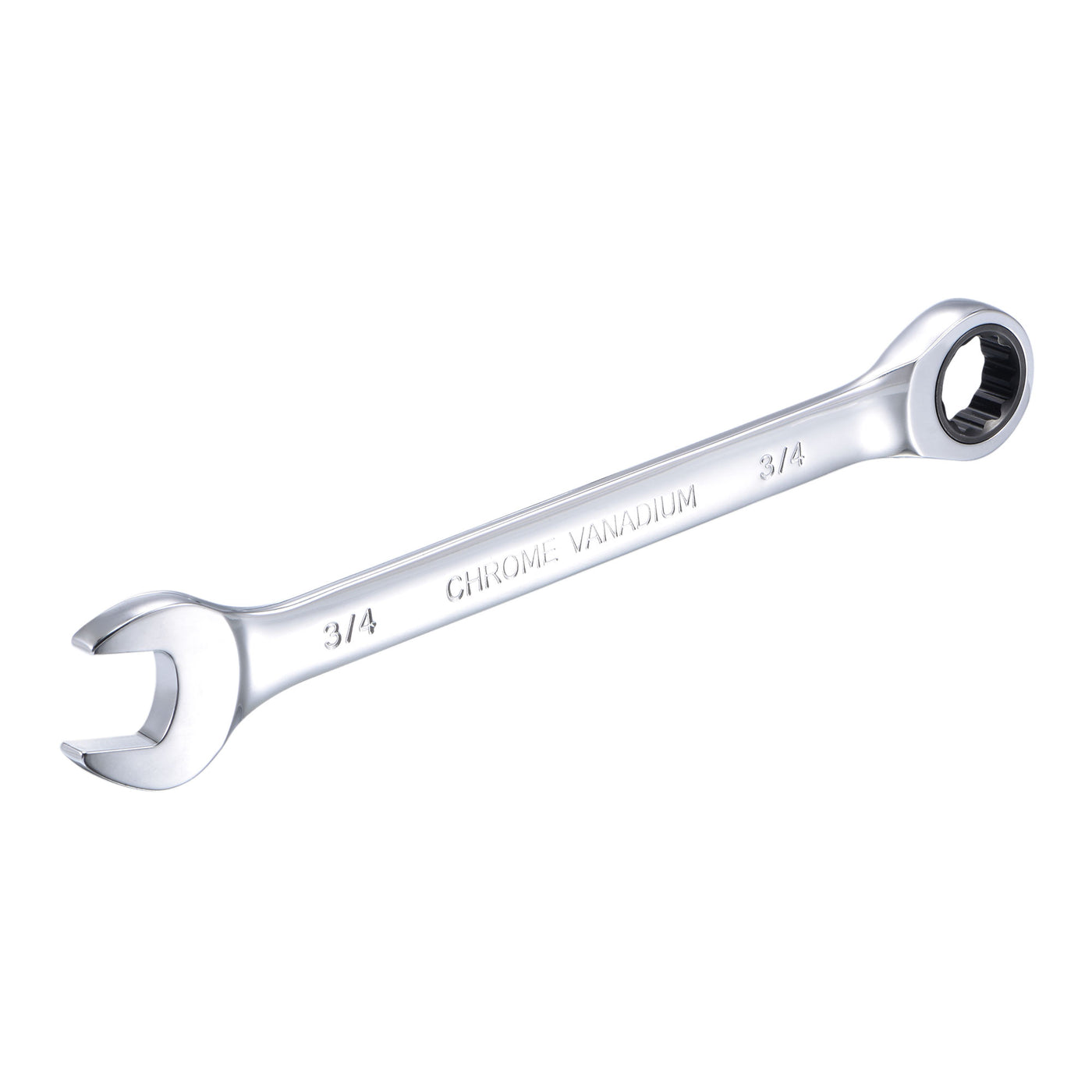 uxcell Uxcell Ratcheting Combination Wrench SAE 72 Teeth 12 Point Box Ended Tools, Cr-V