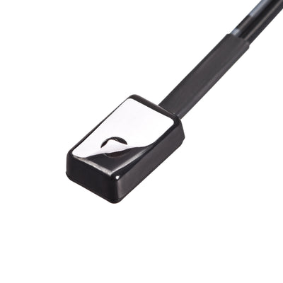 Harfington Uxcell IR Infrared Emitter Extension Cable 4.9ft Long 45 Degree Emission Angle 3.5mm Jack Single Black Head 5pcs