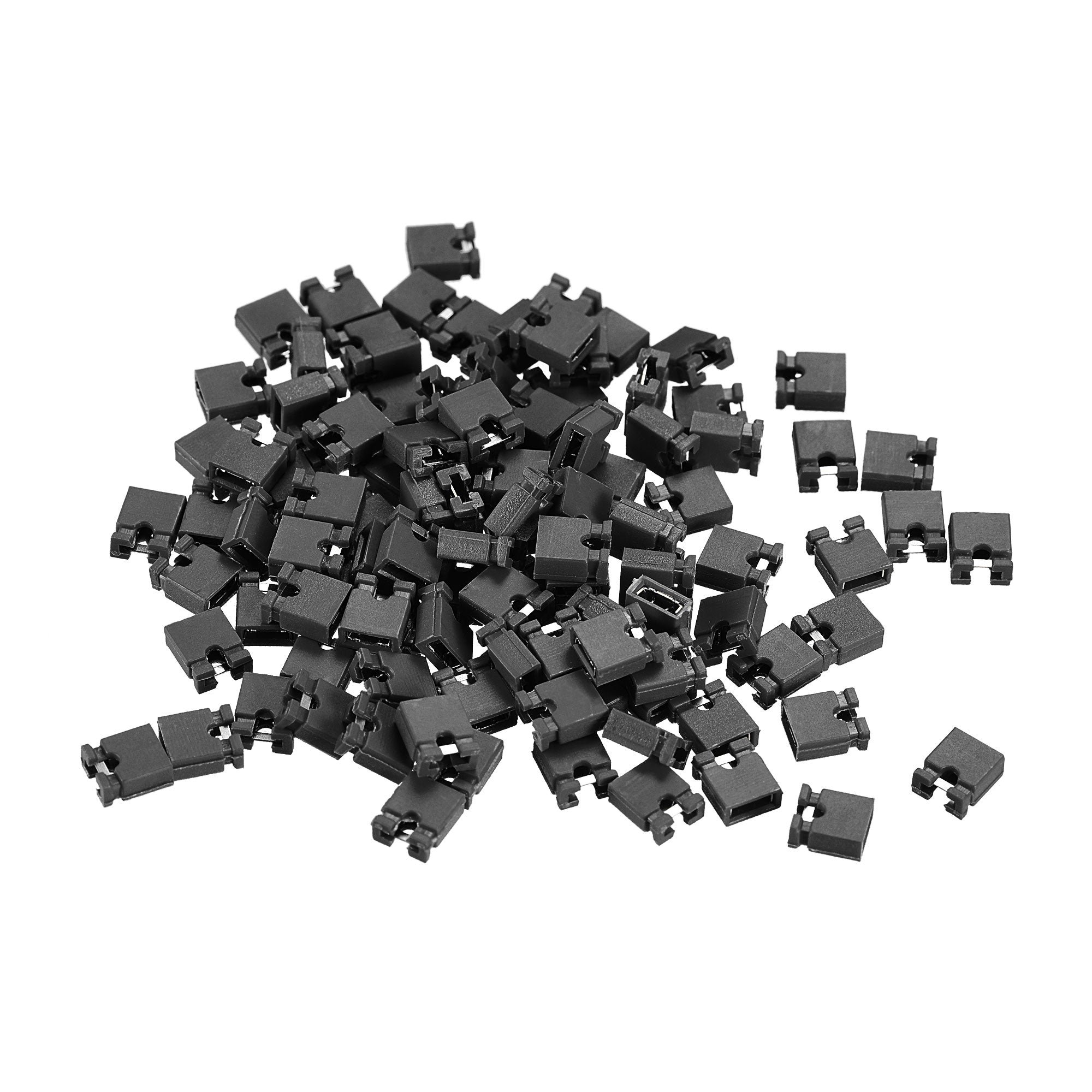 Uxcell 200pcs 2.54mm Pin Header Jumper Cap Short Circuit Connection Cap ...