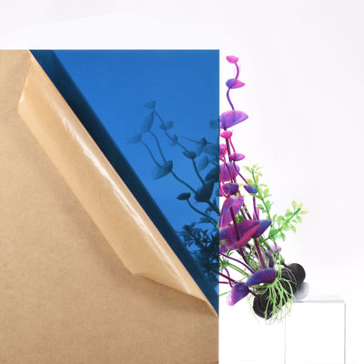 Harfington Uxcell Blue Clear Cast Acrylic Sheet,12" x 12",3mm Thick,Plastic PMMA Acrylic Board