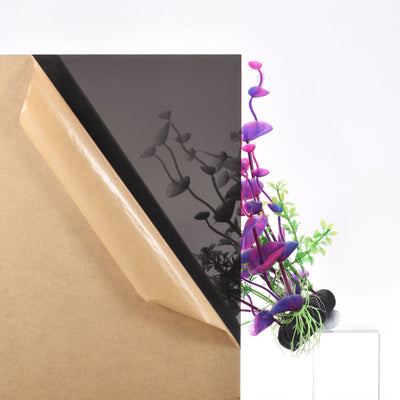Harfington Uxcell 2pcs Black Clear Cast Acrylic Sheet,12" x 12",3mm Thick,Plastic Acrylic Board