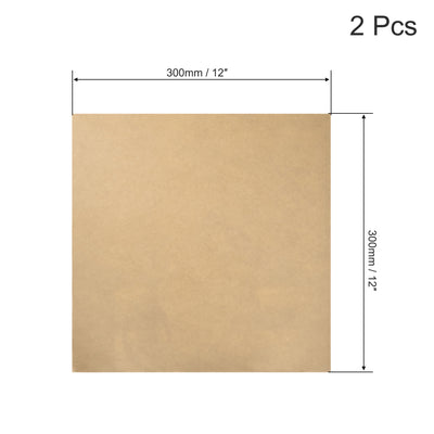 Harfington Uxcell 2pcs White Clear Acrylic Sheet,12" x 12",3mm Thick,Plastic Acrylic Board
