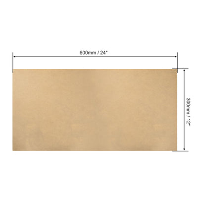 Harfington Uxcell White Clear Cast Acrylic Sheet,12" x 24",3mm Thick,Plastic PMMA Acrylic Board