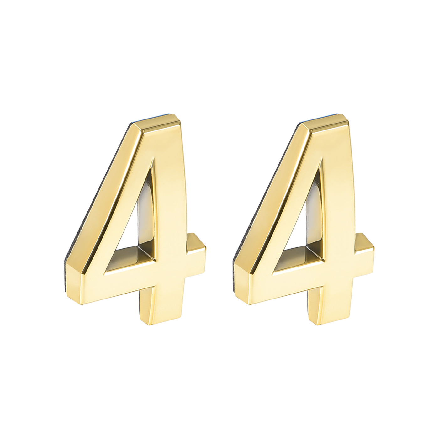 Uxcell Uxcell Self Adhesive House Number, 2.76 Inch ABS Plastic Number 3 for House Hotel Mailbox Address Sign Gold Tone 2 Pcs