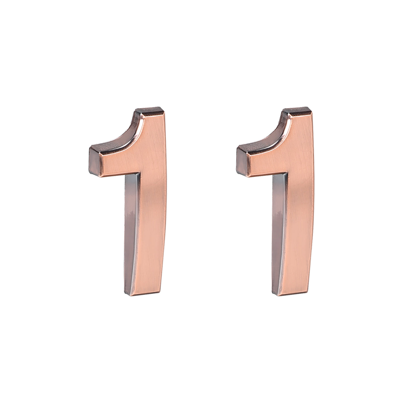 Uxcell Uxcell Self Adhesive House Number, 2.76 Inch ABS Plastic Number 0 for House Hotel Mailbox Address Sign Bronze Brushed 2 Pcs