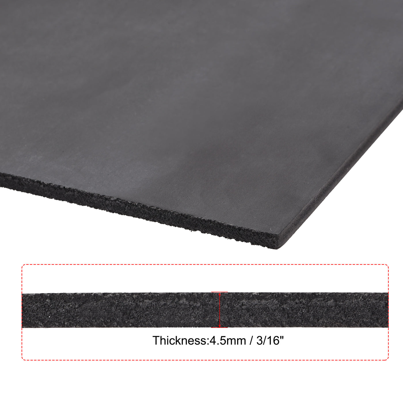 uxcell Uxcell PVC Foam Board Sheet,4.5mm x 300mm x 600mm,Black,Double Sided,2pcs
