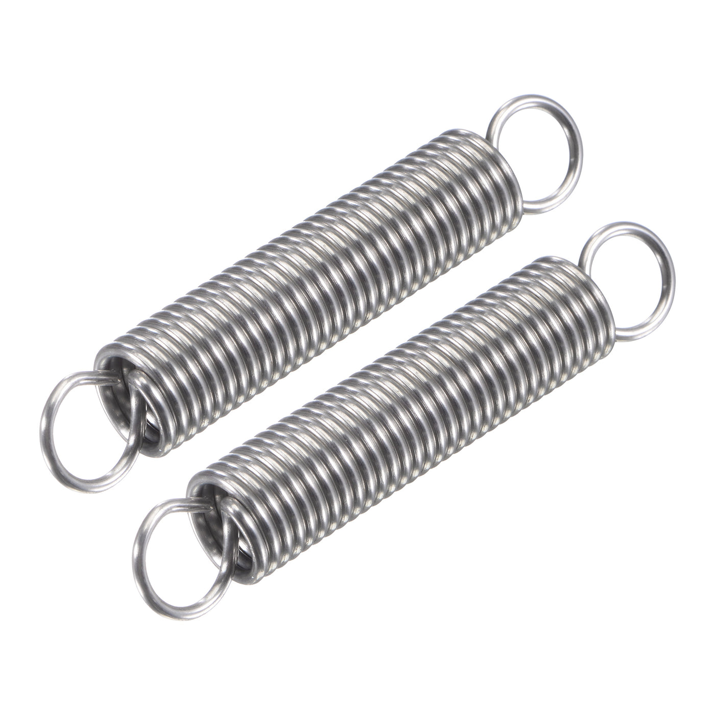 Uxcell Uxcell 1.5mmx12mmx60mm Extended Compression Spring,8.6Lbs Load Capacity,Silver,2pcs