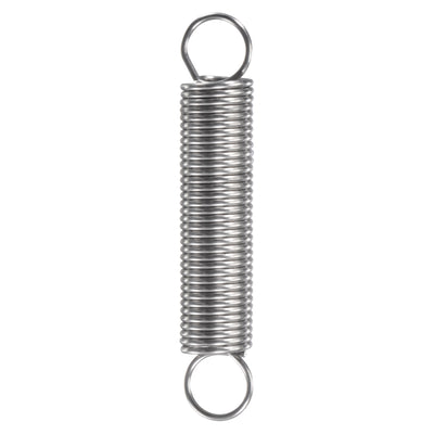 Harfington Uxcell 1.5mmx15mmx80mm Extended Compression Spring,8.6Lbs Load Capacity,Silver,2pcs