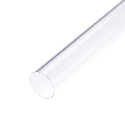 Harfington Uxcell 3pcs Clear Rigid PVC Pipe 20mm ID x 21mm x 1.5ft, 0.02" Wall Round Tube Tubing