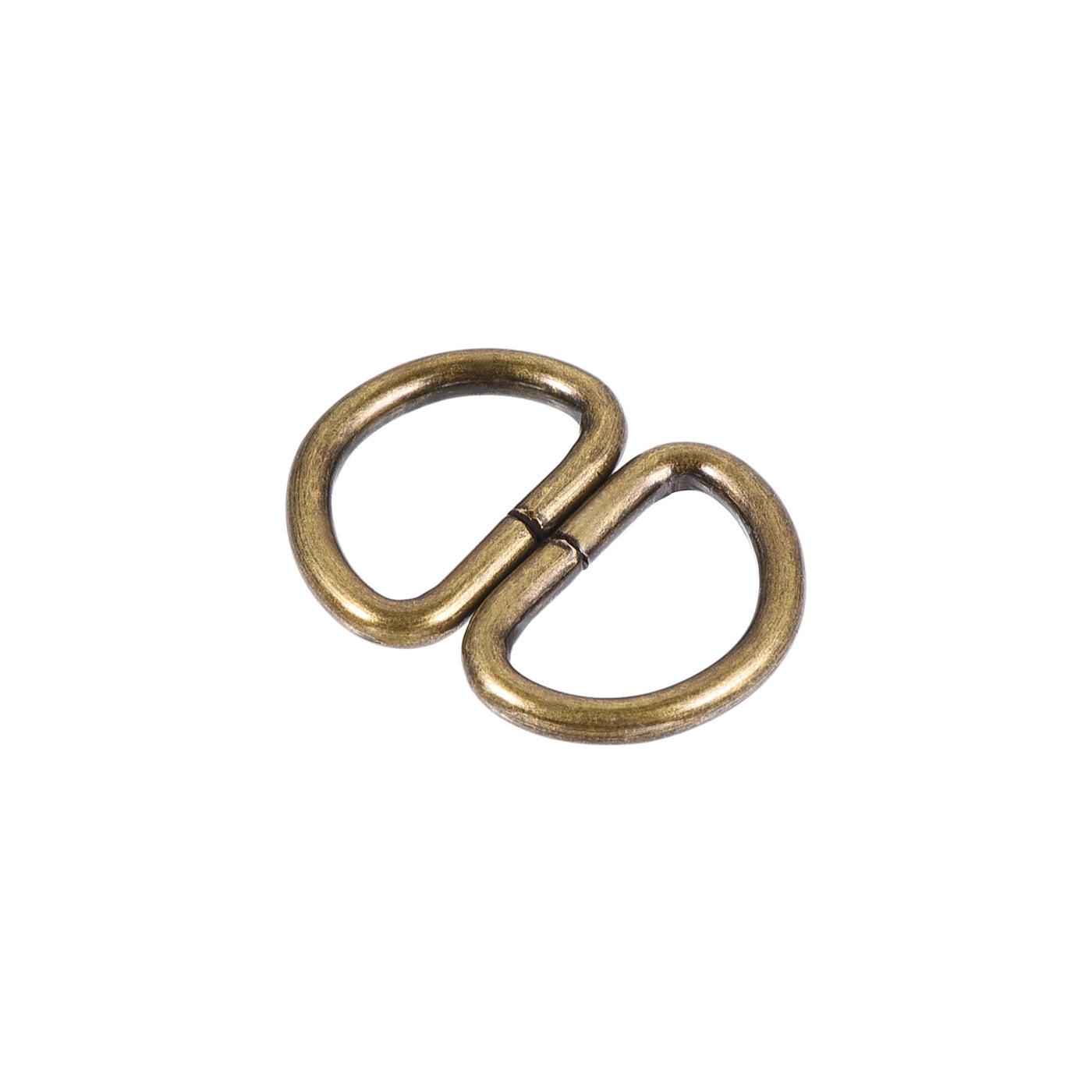uxcell Uxcell Metal D Ring 0.39"(10mm) D-Rings Buckle for Hardware Bags Belts Craft DIY Accessories Bronze Tone 50pcs