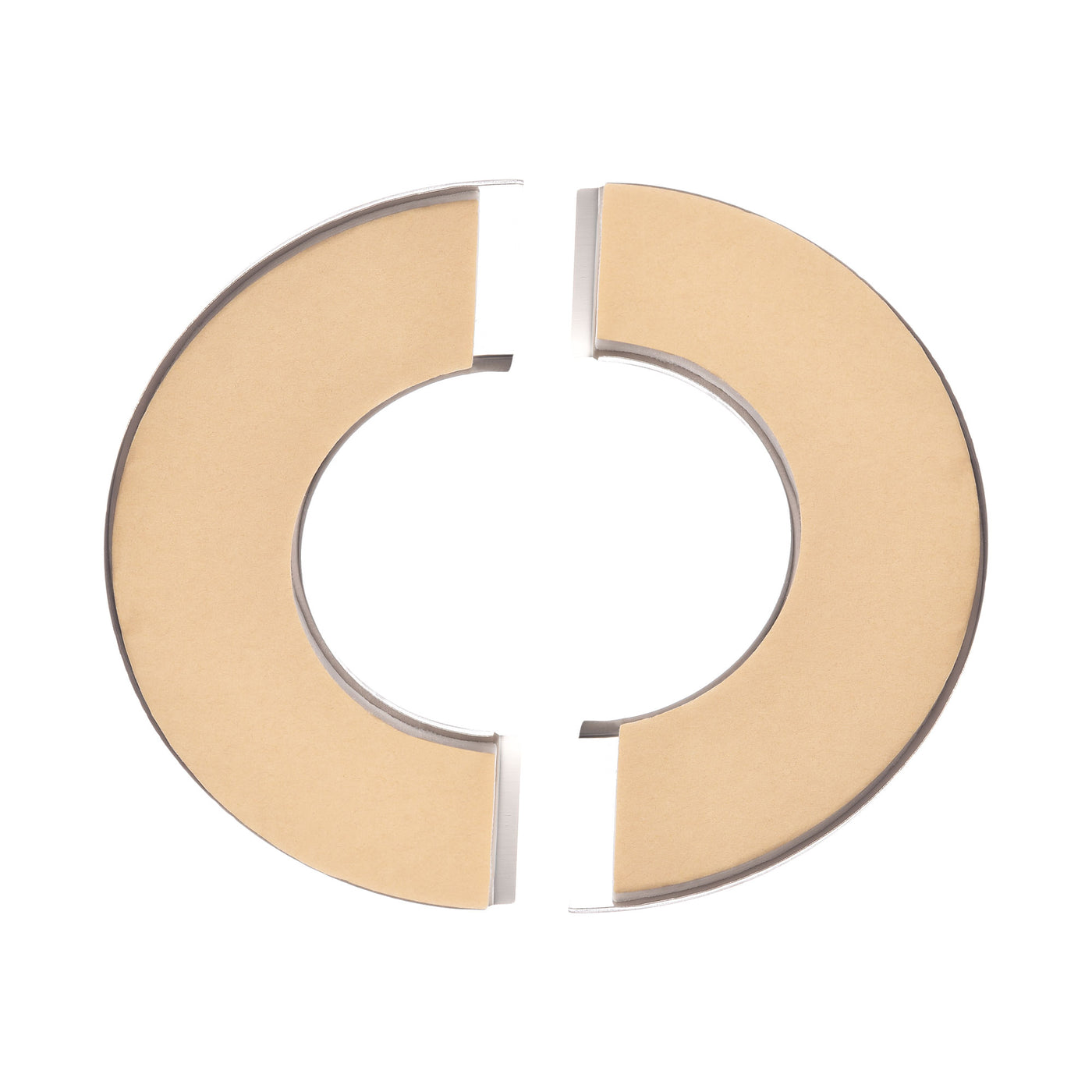 uxcell Uxcell Wall Split Flange, Stainless Steel Round Escutcheon Plate for 60mm Diameter Pipe 2Pcs