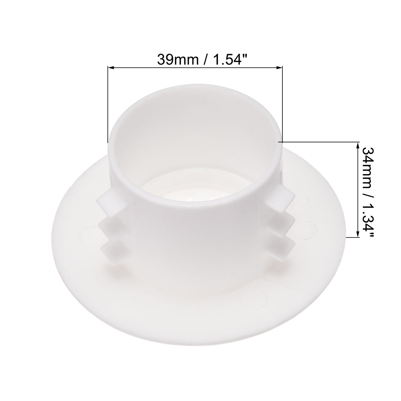 Uxcell Uxcell Round Vent Cover, ABS Plastic Adjustable Air Vent Cover White for 4" - 4.3" Diameter Hole 4pcs