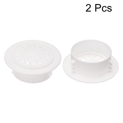 Harfington Uxcell Round Vent Cover Plastic Adjustable Air Vent Cover