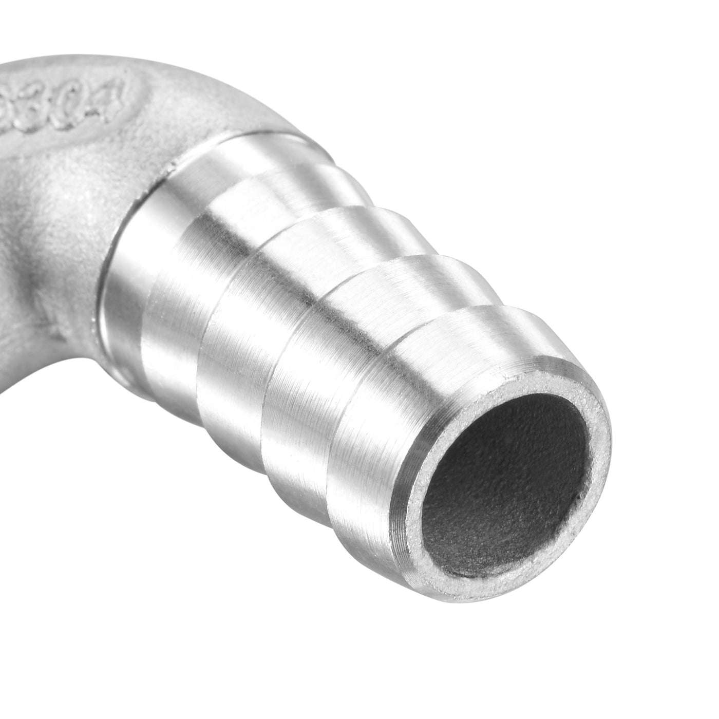 Uxcell Uxcell Stainless Steel Hose Barb Fitting Elbow 8mm x G1/4 Male Pipe Connector