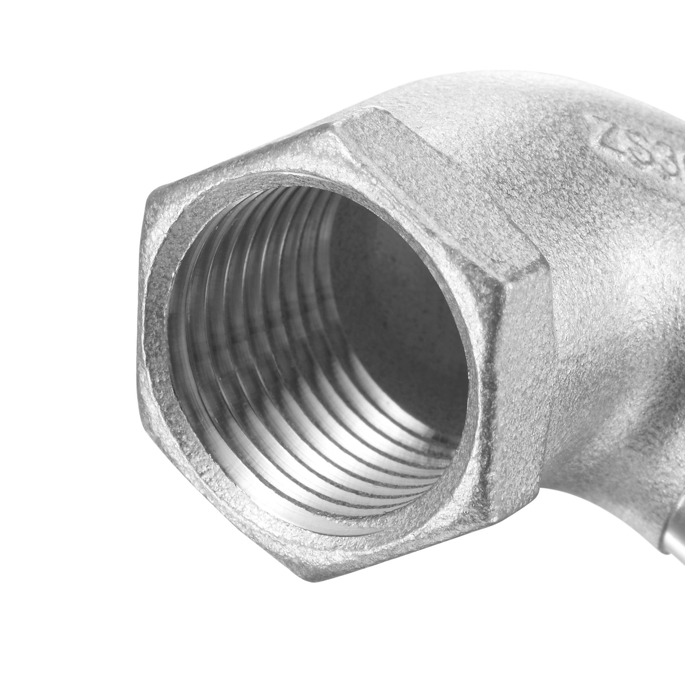 uxcell Uxcell 304 Stainless Steel Hose Barb Fittings Elbow Barbed NPT Female Pipe Connector Adapter for Water Fuel Air Home