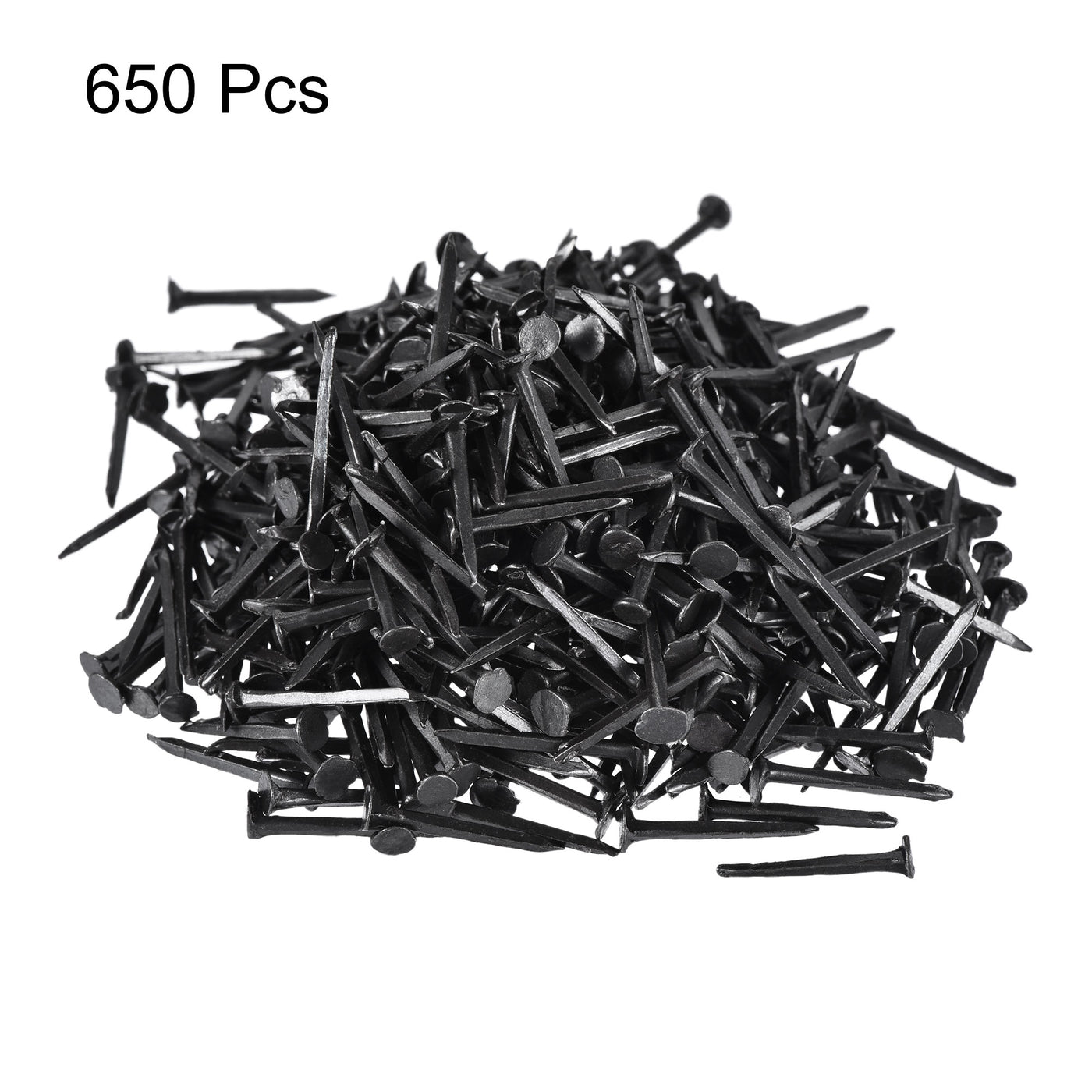 uxcell Uxcell Metal Nails Tacks 3/4"(19mm) for Shoes Boots Leather Heels Soles Replacement Black 650pcs