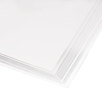Harfington Uxcell 0.1mm Thick A4 Size Clear PVC Sheet 297mm x 210mm Flexible Cover Protector,Office,DIY Cutting,20pcs