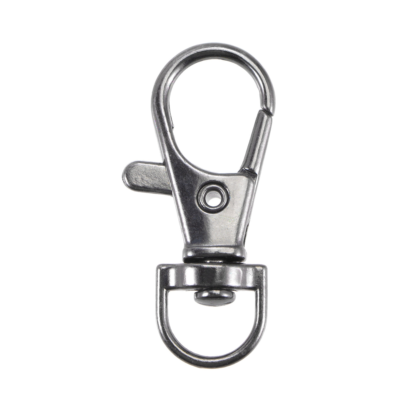Uxcell Uxcell Swivel Clasps Lanyard Snap Hook 35mm Length, Zinc Alloy, Silver, for DIY Crafts Keychains, 20pcs