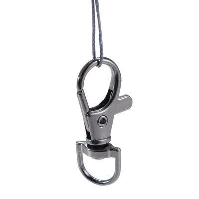 Harfington Uxcell Swivel Clasps Lanyard Snap Hook 35mm Length, Zinc Alloy, Golden, for DIY Crafts Keychains, 30pcs