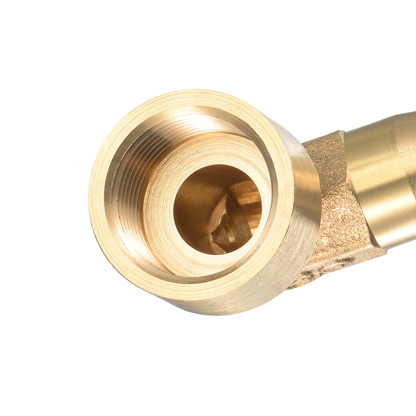 Uxcell Uxcell Brass Hose Barb Fitting Elbow 12mm x G3/8 Female Pipe Connector 2pcs
