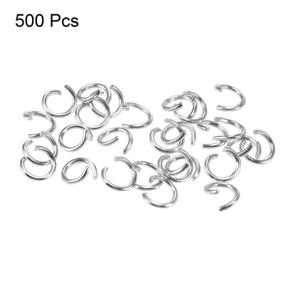 Harfington Uxcell Open Jump Rings 8mm Keychain Connector for Craft  Bracelet Pendant, Nickel Plated Iron, Silver Pack of 500