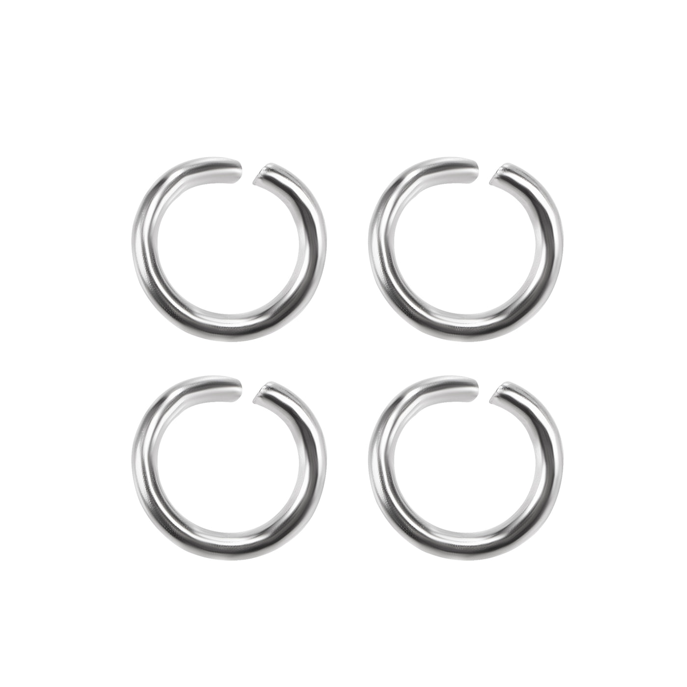 uxcell Uxcell Open Jump Rings 8mm Keychain Connector for Craft  Bracelet Pendant, Nickel Plated Iron, Silver Pack of 500