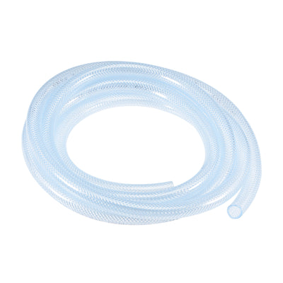 Harfington Uxcell Braided PVC Tubing, 1/2"(13mm) ID 11/16"(17mm) OD 10ft Flexible Clear Water Hose