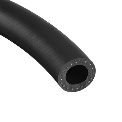 Harfington Uxcell 16mm ID Fuel Line Hose, 26mm OD 2ft Black Rubber Oil Hose for Fuel System, Oil, Lubricant