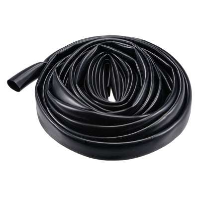 Harfington Uxcell Black PVC Tube Wire Harness Tubing, 18mm ID 23ft Sleeve for Wire Sheathing Wire Protection