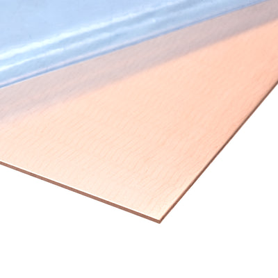 Harfington Uxcell Copper Sheet, Metal Copper Plates 5.9" Length x 3.9" Width x 0.04" Thick 2pcs