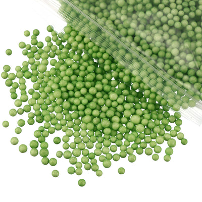 Harfington Uxcell 4 Packs 0.1" Green Polystyrene Foam Ball Beads Mini for DIY Crafts, Fillings