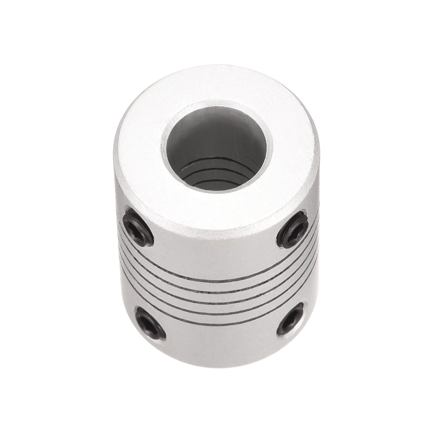 uxcell Uxcell 5mm to 9mm Aluminum Alloy Shaft Coupling Flexible Coupler L25xD19 Silver