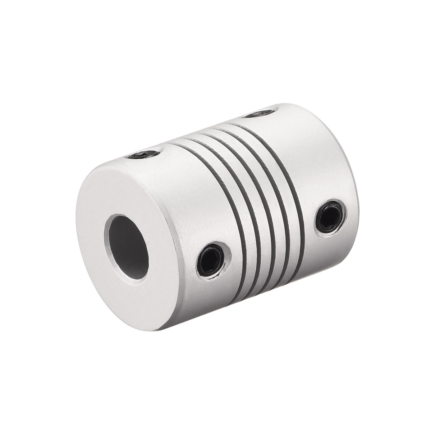 uxcell Uxcell 7mm to 9mm Aluminum Alloy Shaft Coupling Flexible Coupler L25xD19 Silver